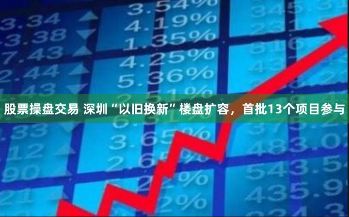 股票操盘交易 深圳“以旧换新”楼盘扩容，首批13个项目参与